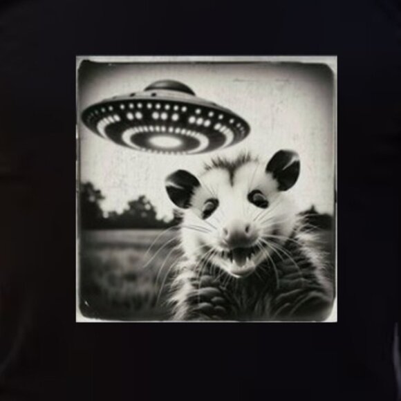 Funny Possum Shirt, Opossum Selfie Picture Shirt,  Weird Animal Shirt - Picture 3 of 3